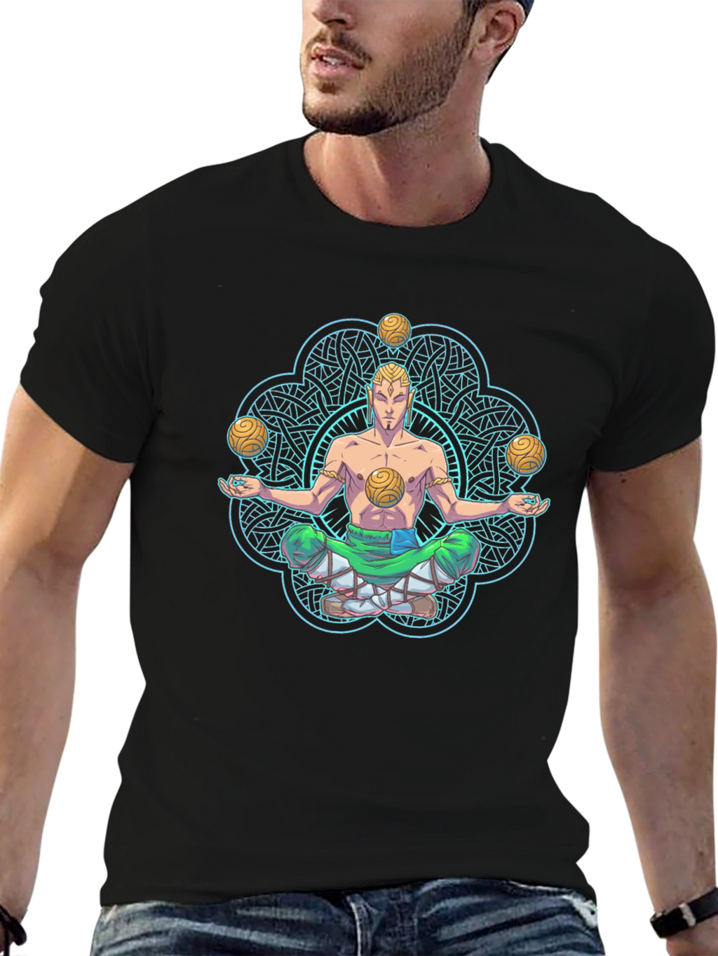 Meditating Juggler Graphic T-Shirt