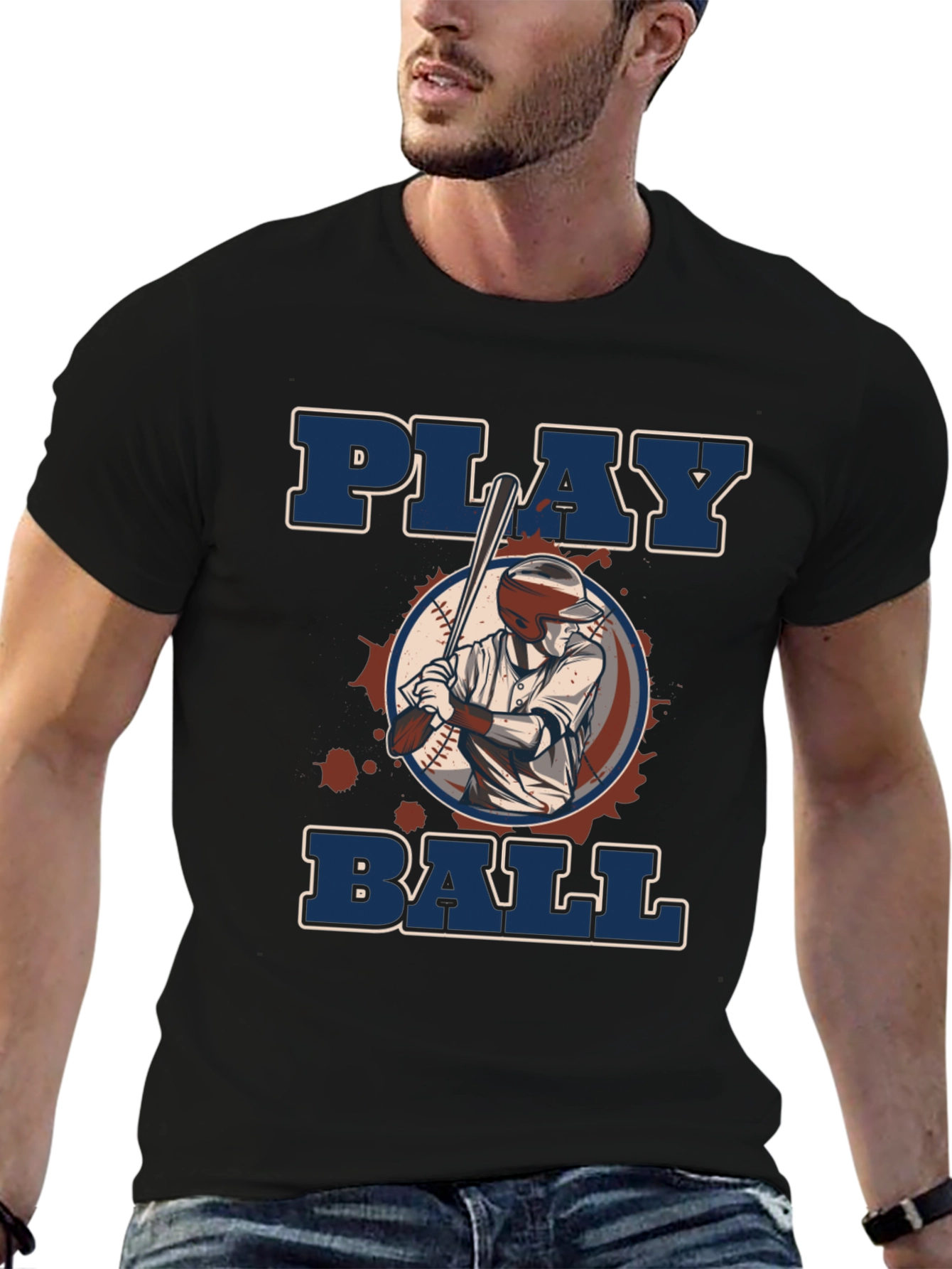 Play Ball Graphic T-Shirt - Baseball Fan Apparel