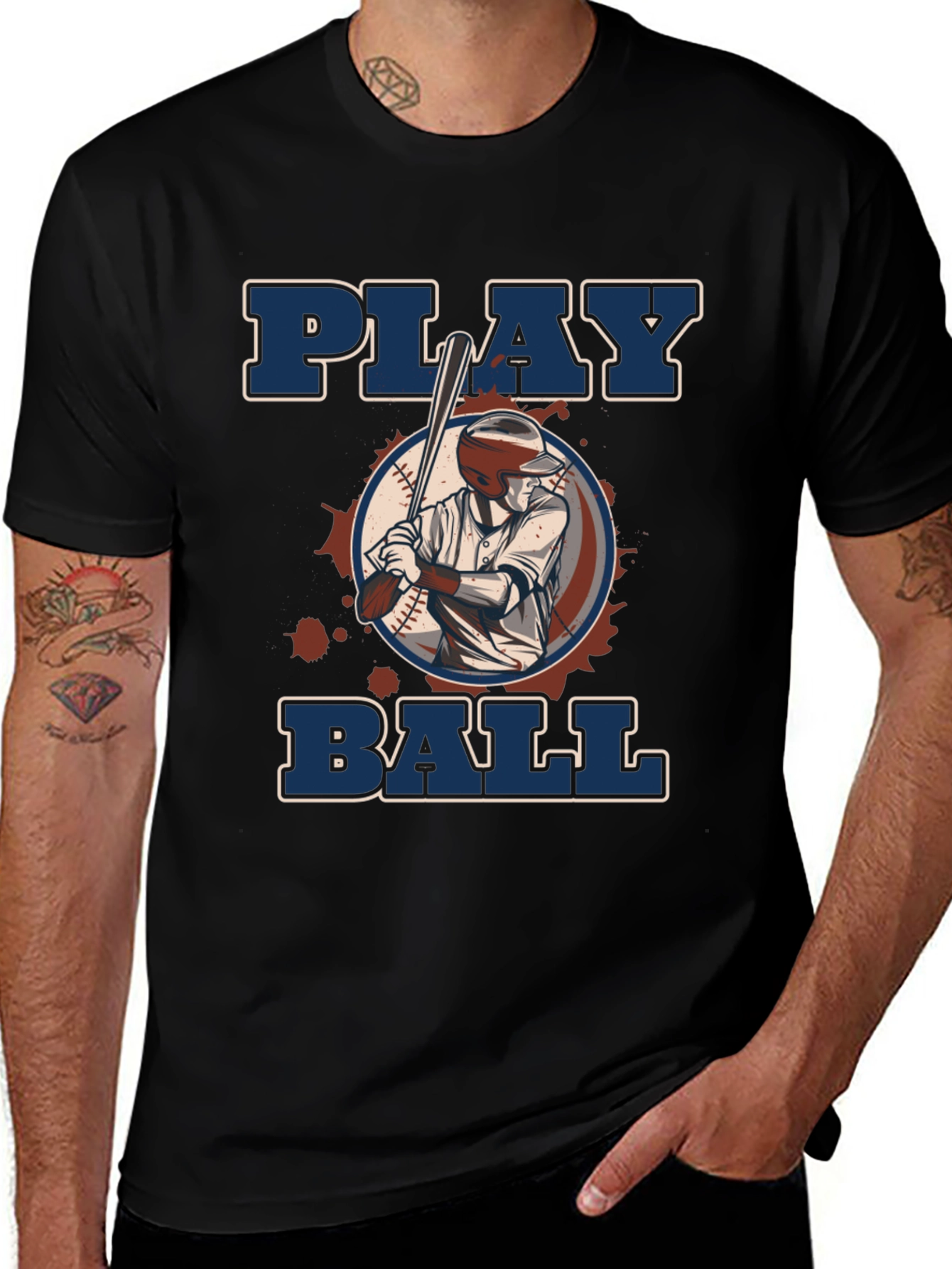 Play Ball Graphic T-Shirt - Baseball Fan Apparel