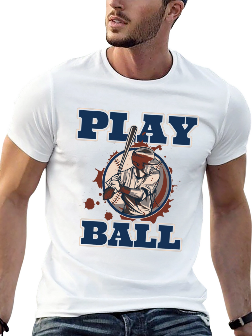 Play Ball Graphic T-Shirt - Baseball Fan Apparel
