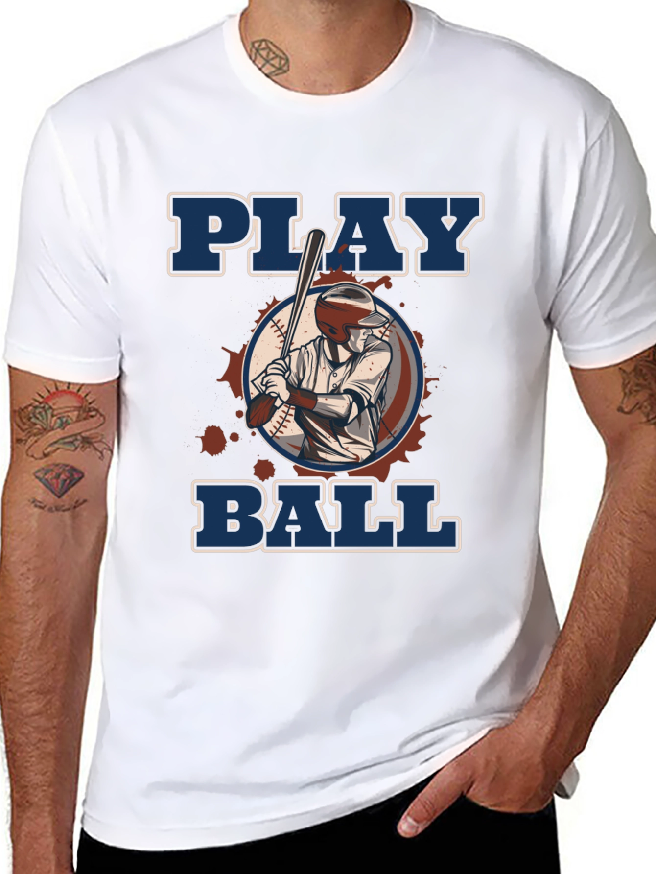 Play Ball Graphic T-Shirt - Baseball Fan Apparel