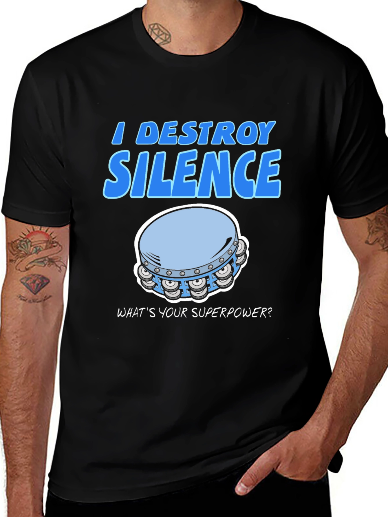 I Destroy Silence T-Shirt - Funny Musician Tee