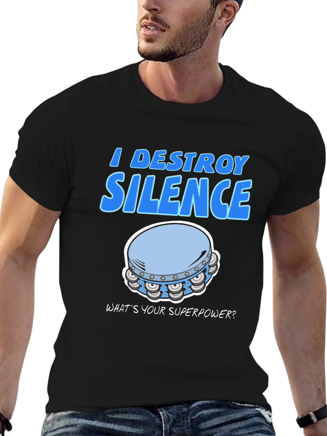 I Destroy Silence T-Shirt - Funny Musician Tee