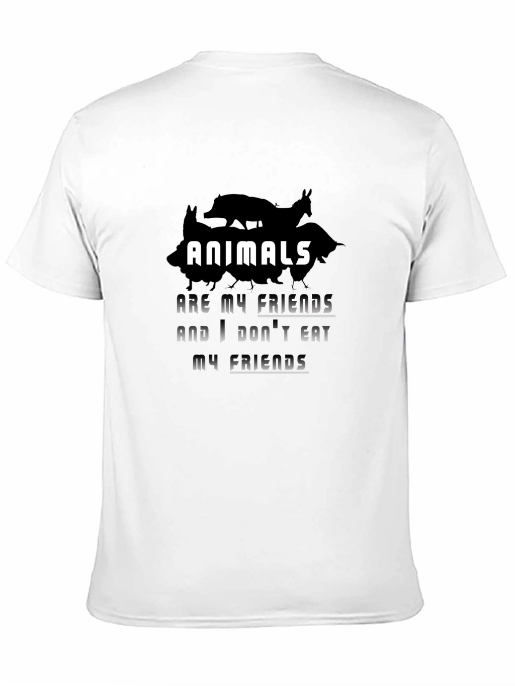 Animals are My Friends Vegan T-Shirt