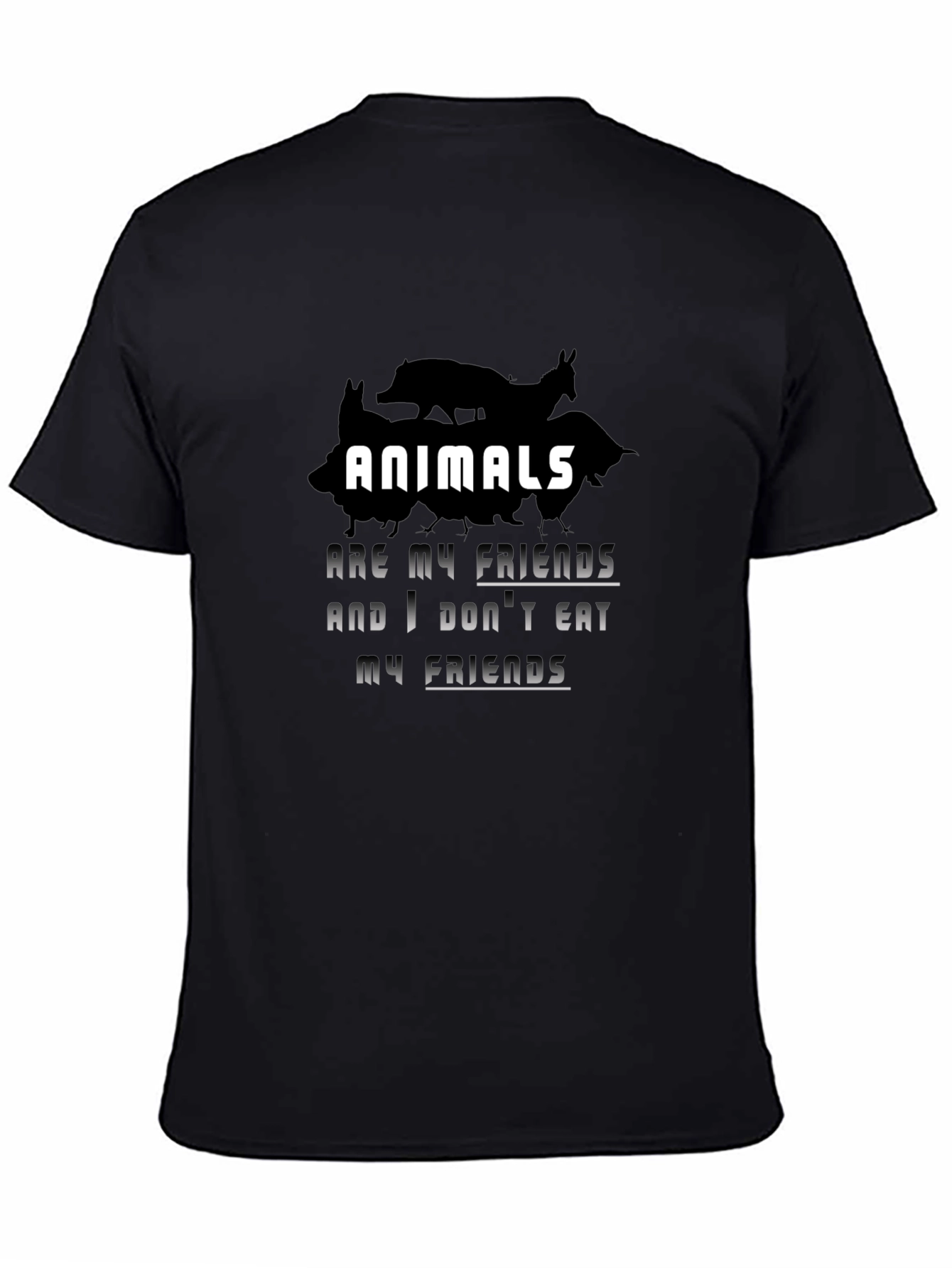 Animals are My Friends Vegan T-Shirt