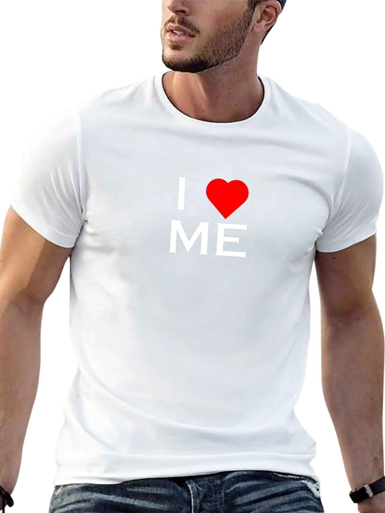 I Heart Me Black Tee