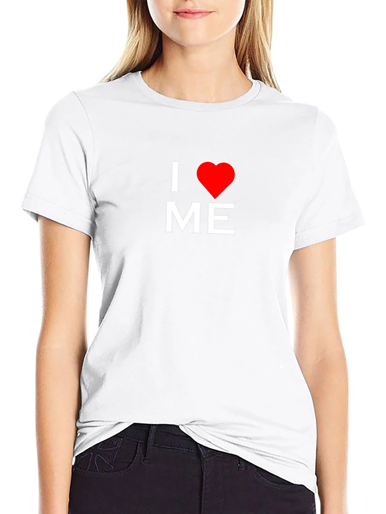 I Heart Me Black Tee