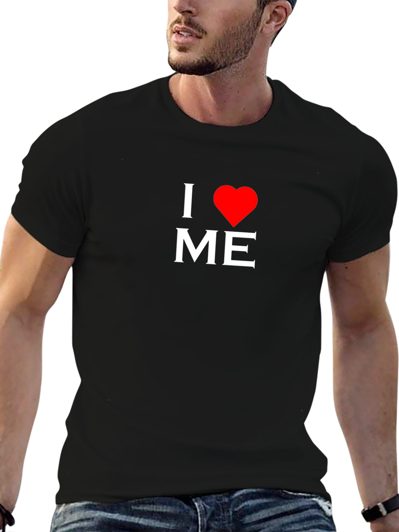 I Heart Me Black Tee