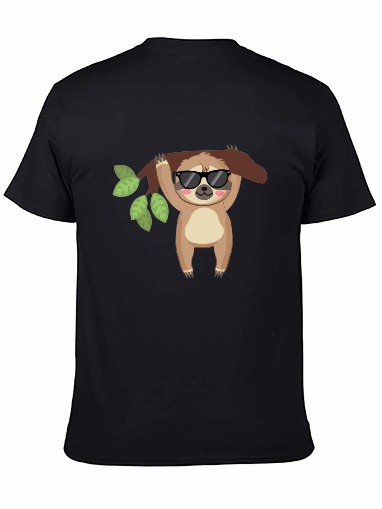 Cool Sloth Black T-Shirt