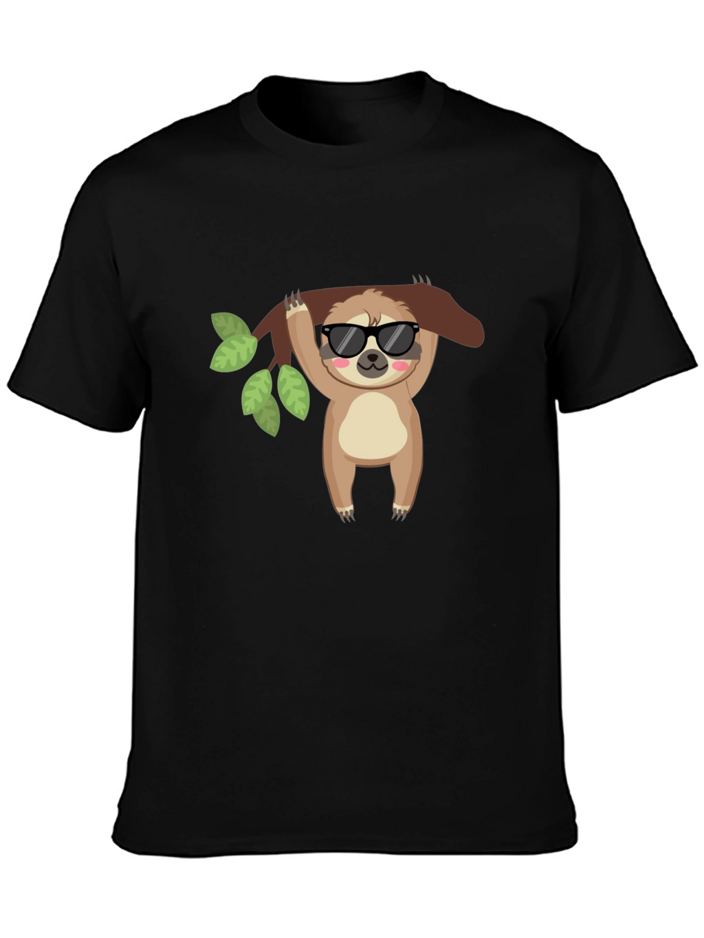 Cool Sloth Black T-Shirt