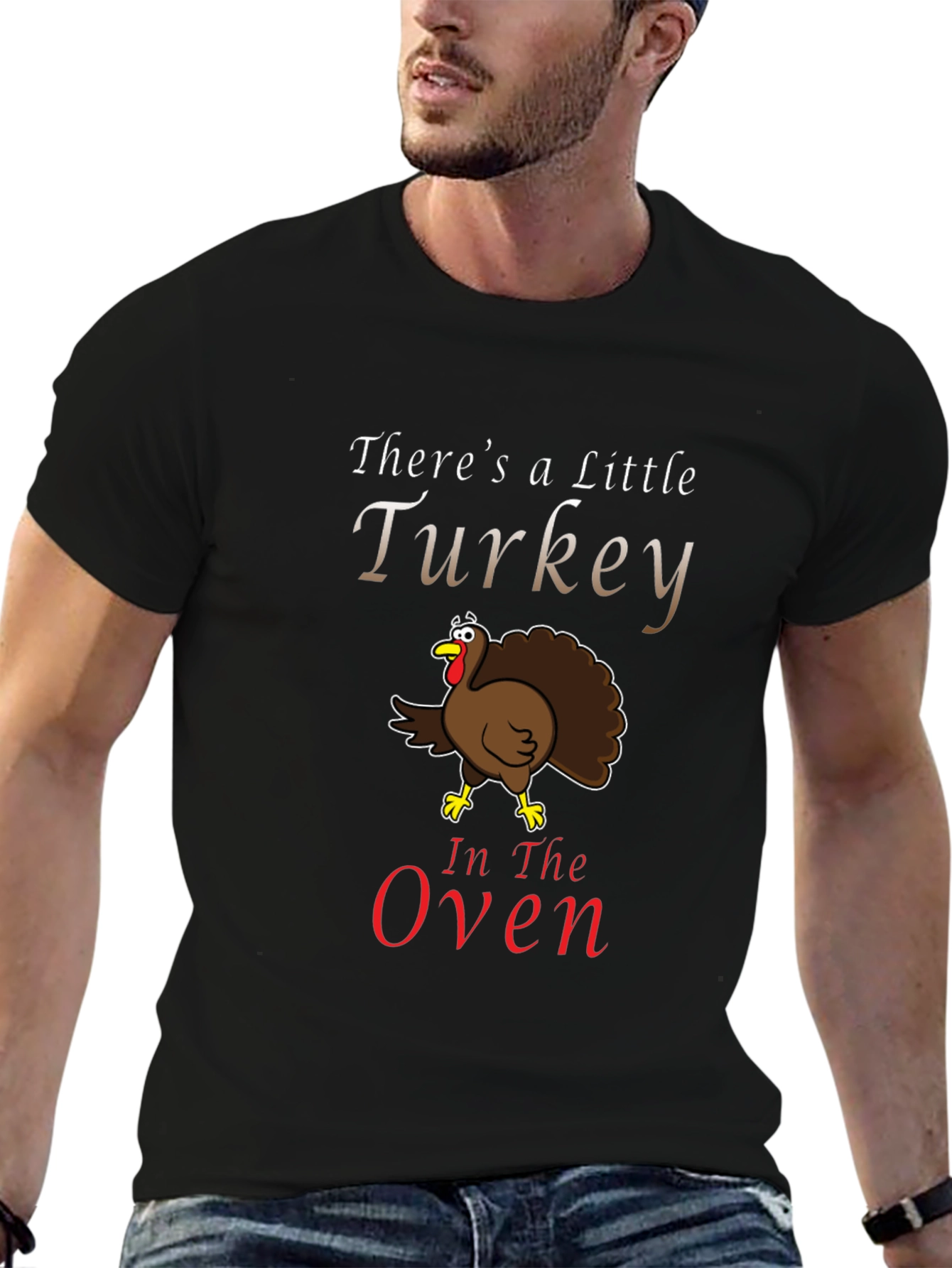 Turkey in the Oven Funny Pregnancy Announcement T-Shirt