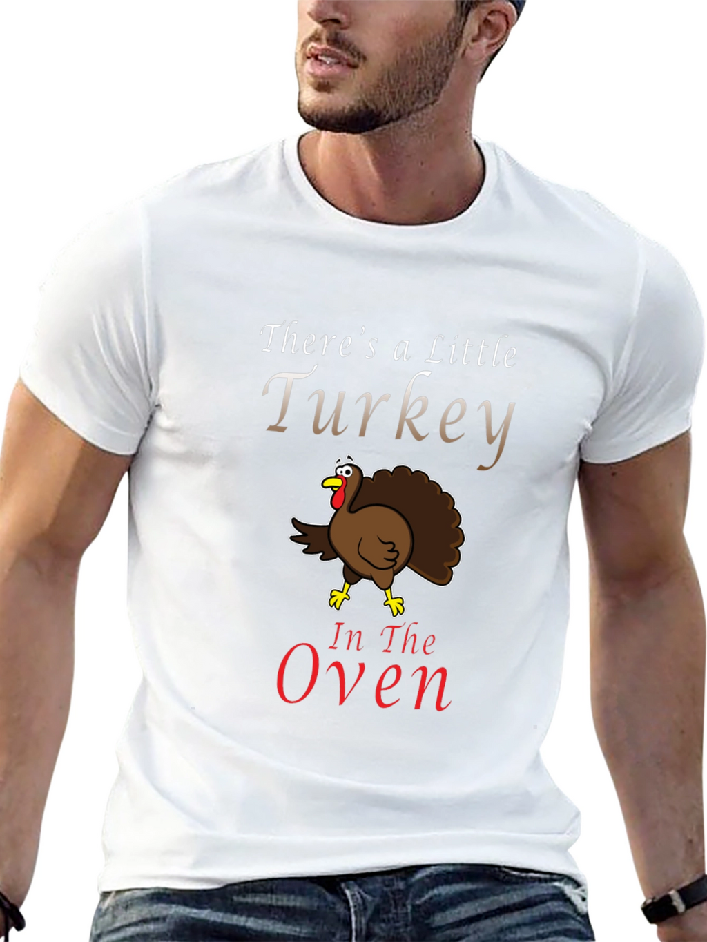 Turkey in the Oven Funny Pregnancy Announcement T-Shirt