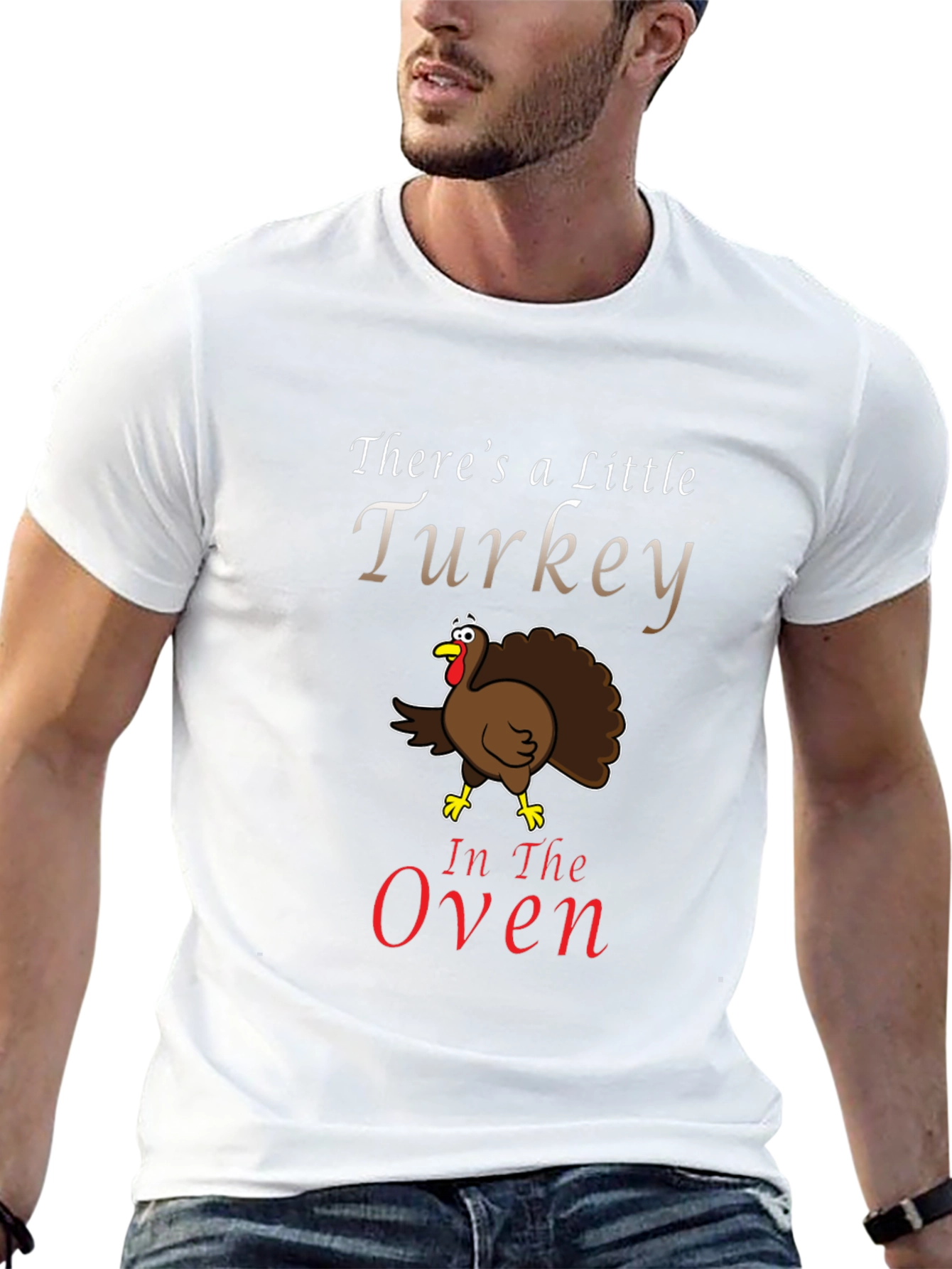 Turkey in the Oven Funny Pregnancy Announcement T-Shirt