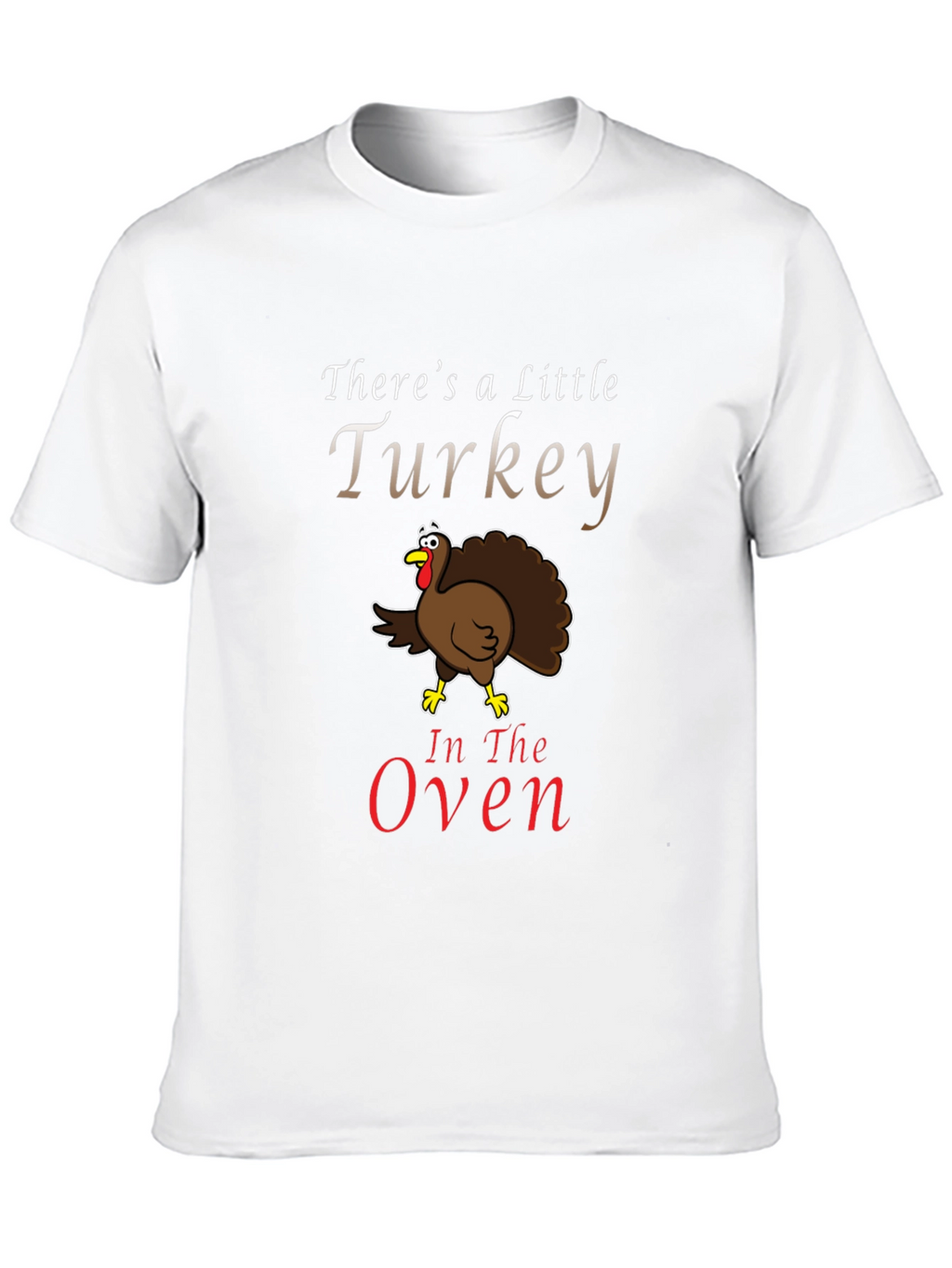 Turkey in the Oven Funny Pregnancy Announcement T-Shirt