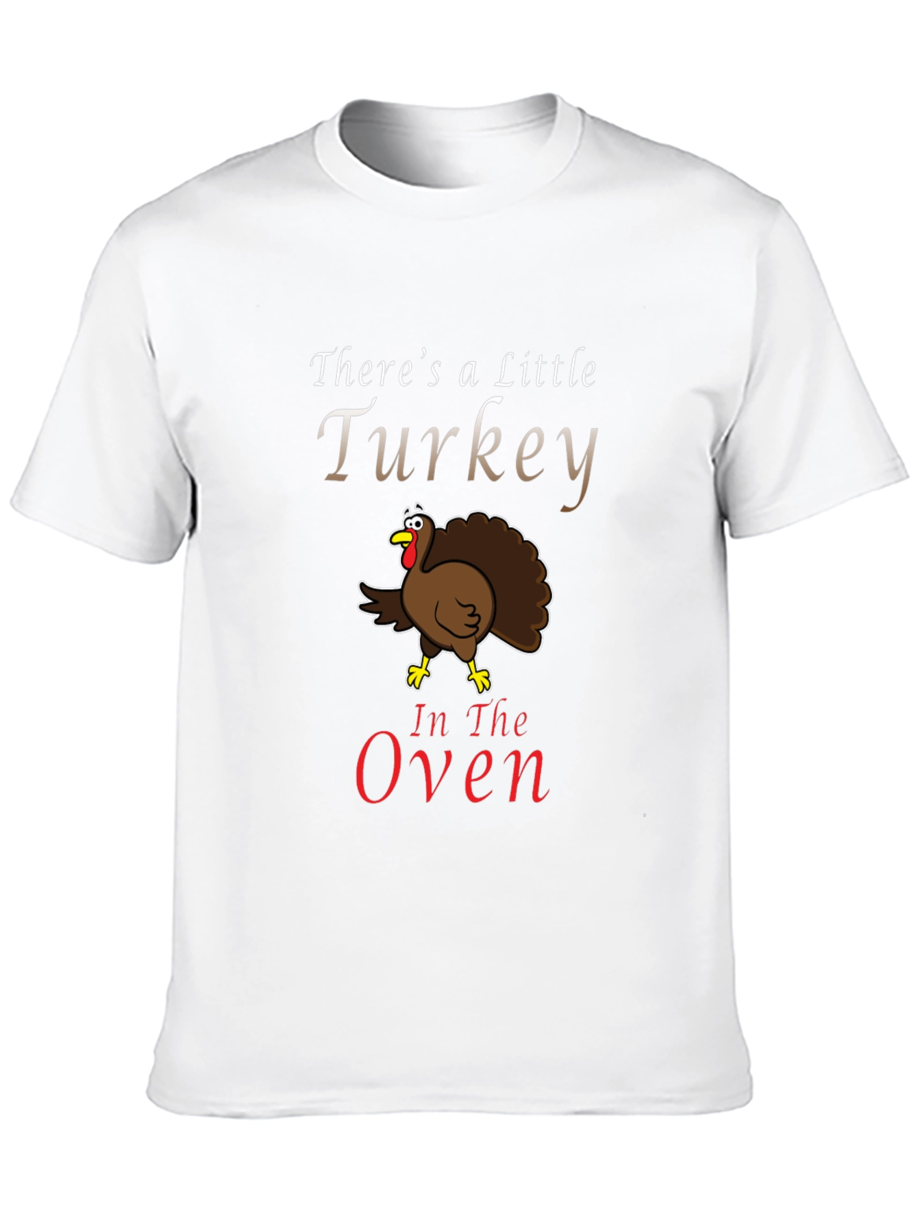 Turkey in the Oven Funny Pregnancy Announcement T-Shirt
