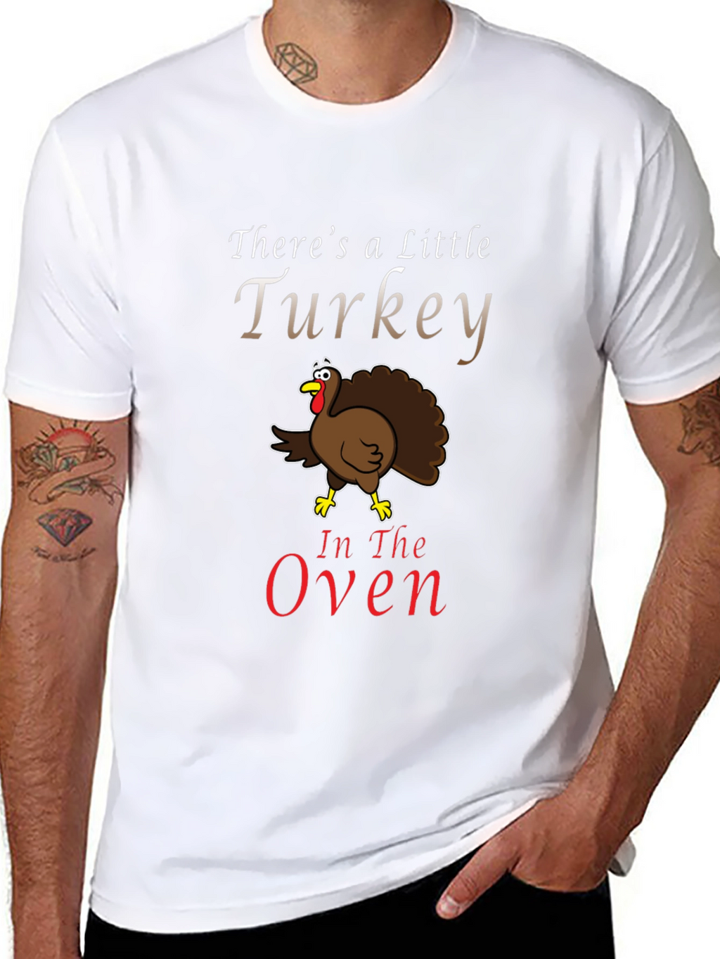 Turkey in the Oven Funny Pregnancy Announcement T-Shirt