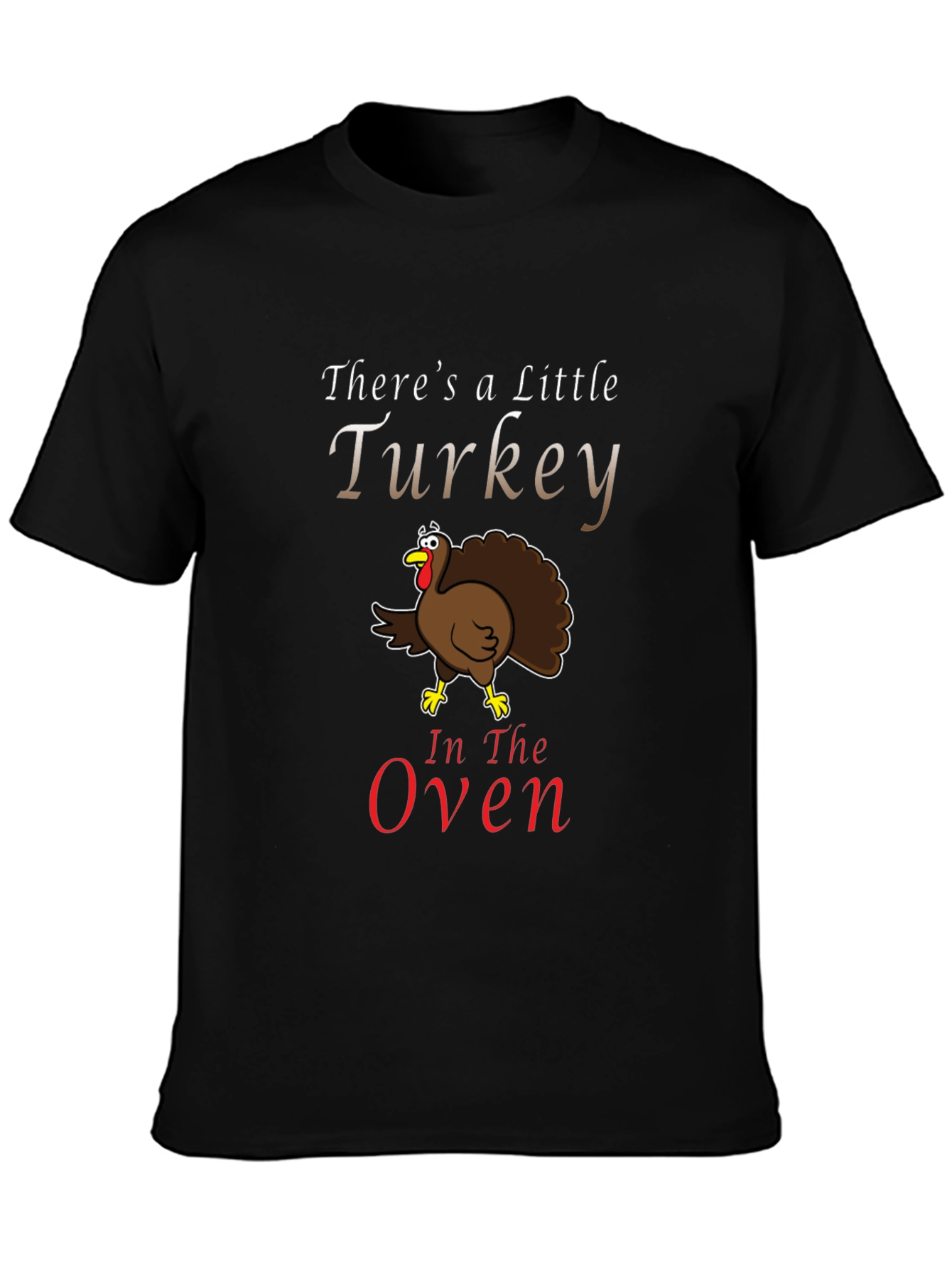 Turkey in the Oven Funny Pregnancy Announcement T-Shirt