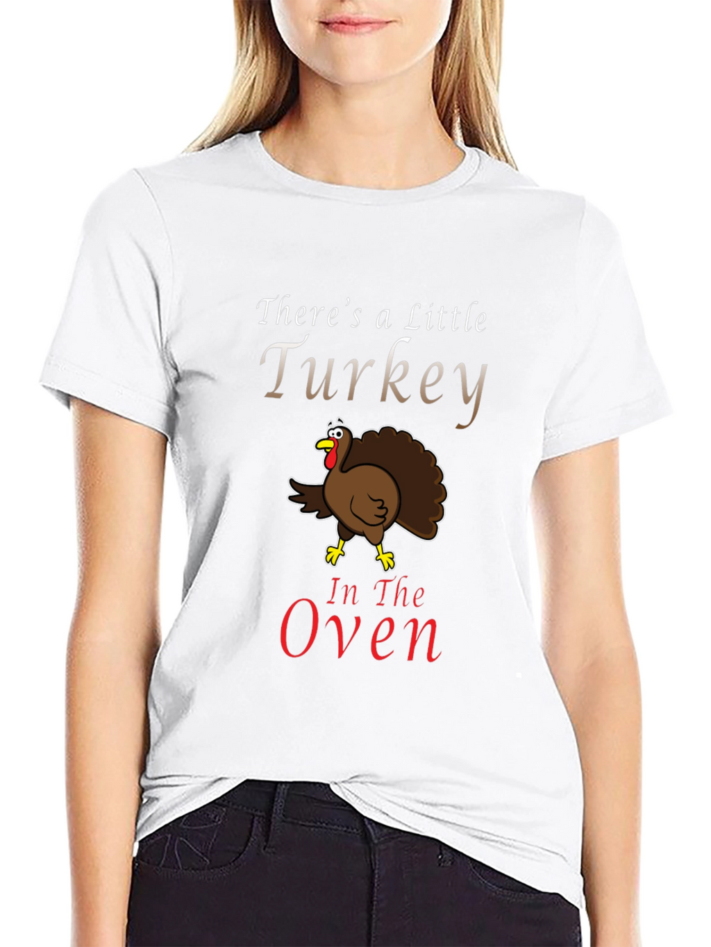Turkey in the Oven Funny Pregnancy Announcement T-Shirt