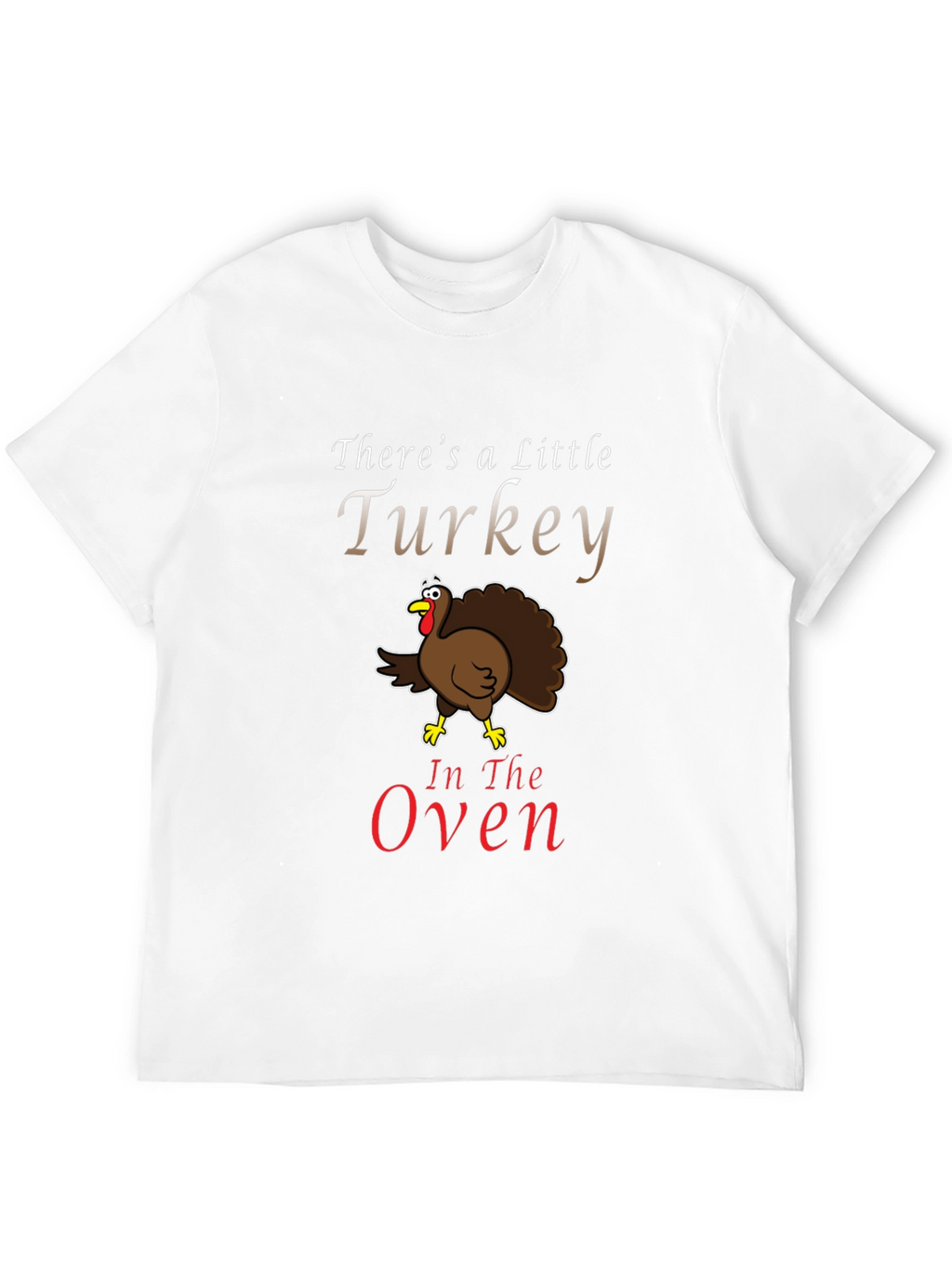 Turkey in the Oven Funny Pregnancy Announcement T-Shirt