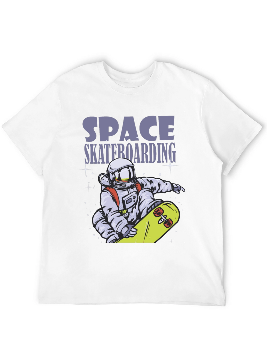 Space Skateboarding T-Shirt - Astronaut Design