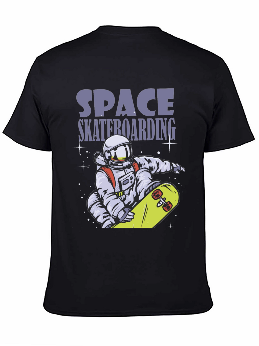 Space Skateboarding T-Shirt - Astronaut Design