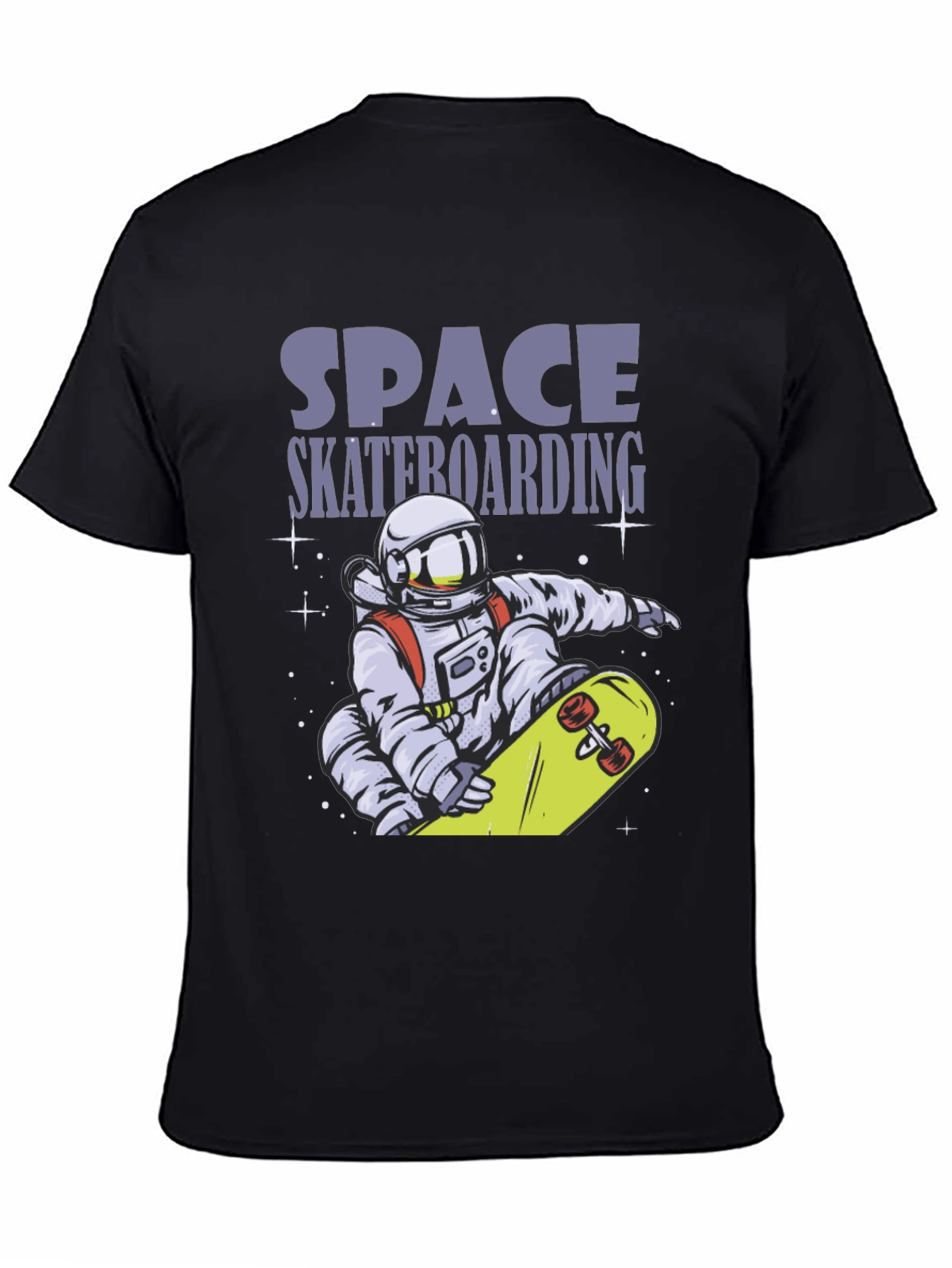 Space Skateboarding T-Shirt - Astronaut Design