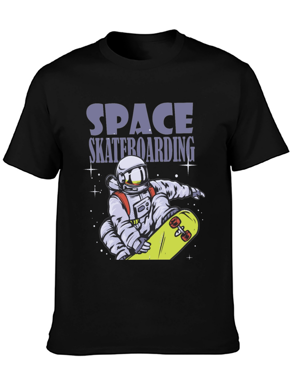 Space Skateboarding T-Shirt - Astronaut Design