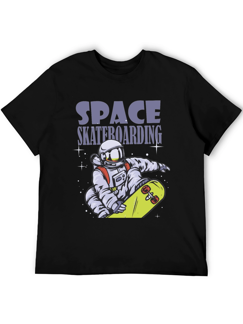 Space Skateboarding T-Shirt - Astronaut Design