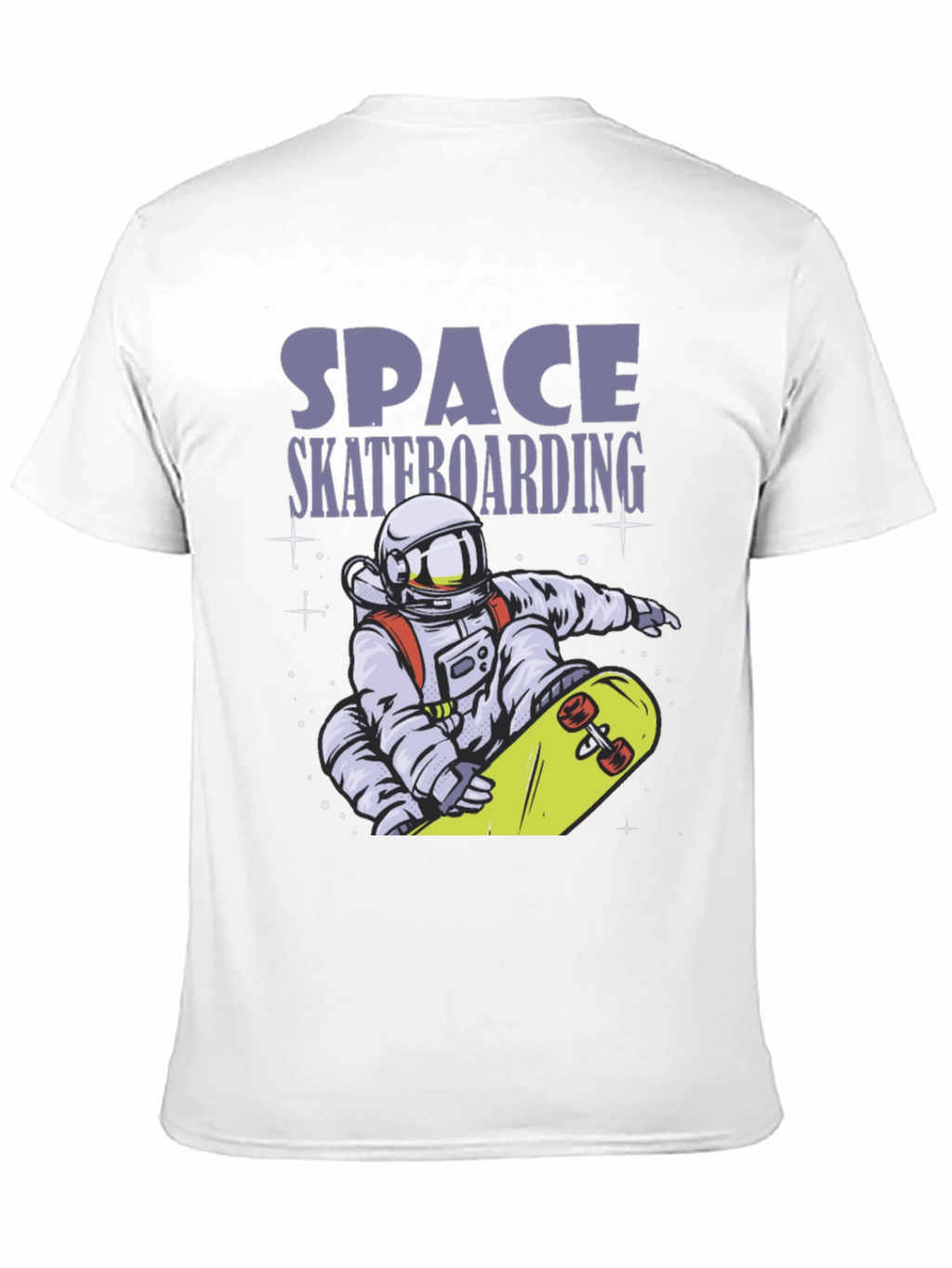 Space Skateboarding T-Shirt - Astronaut Design