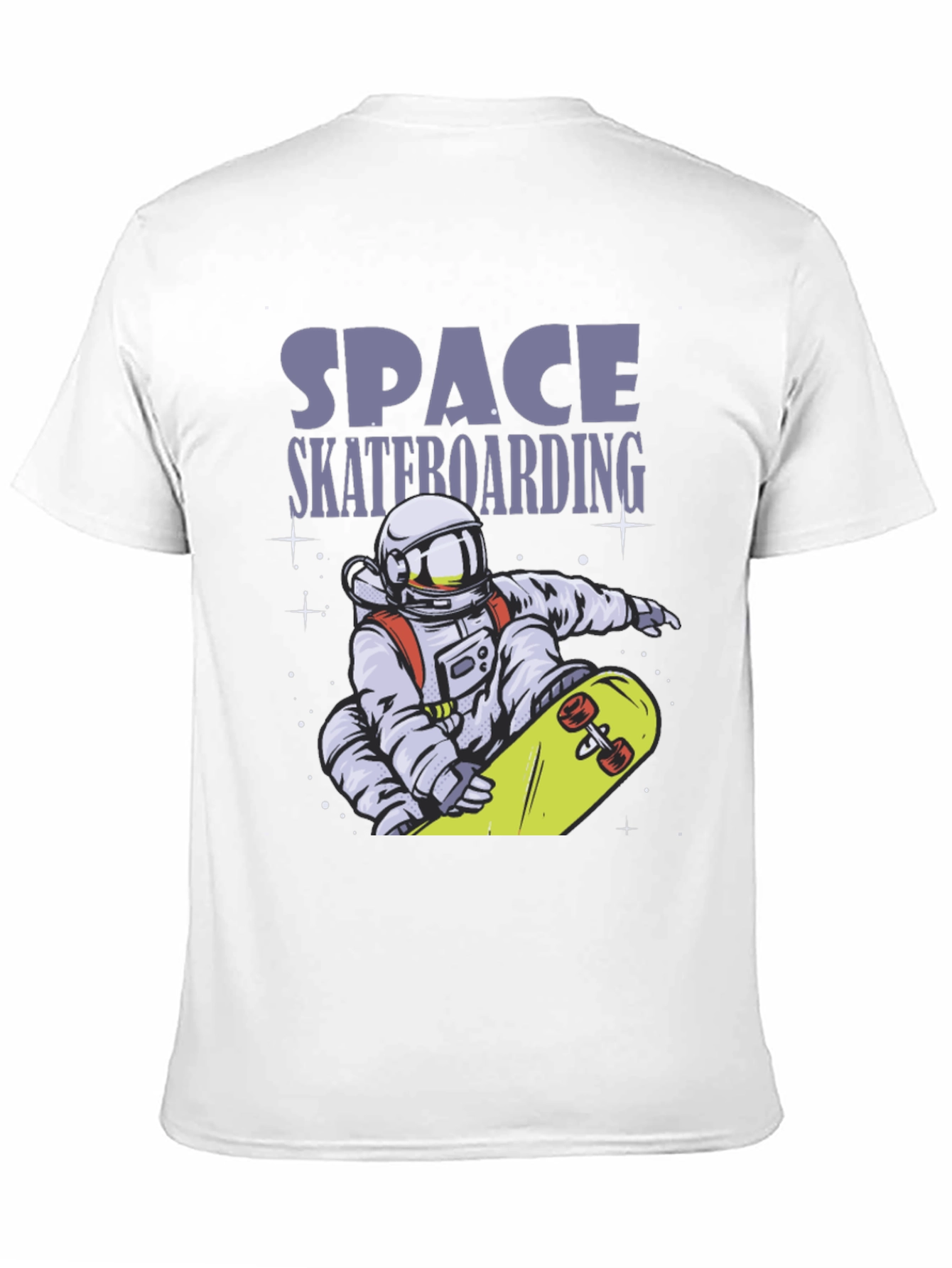 Space Skateboarding T-Shirt - Astronaut Design