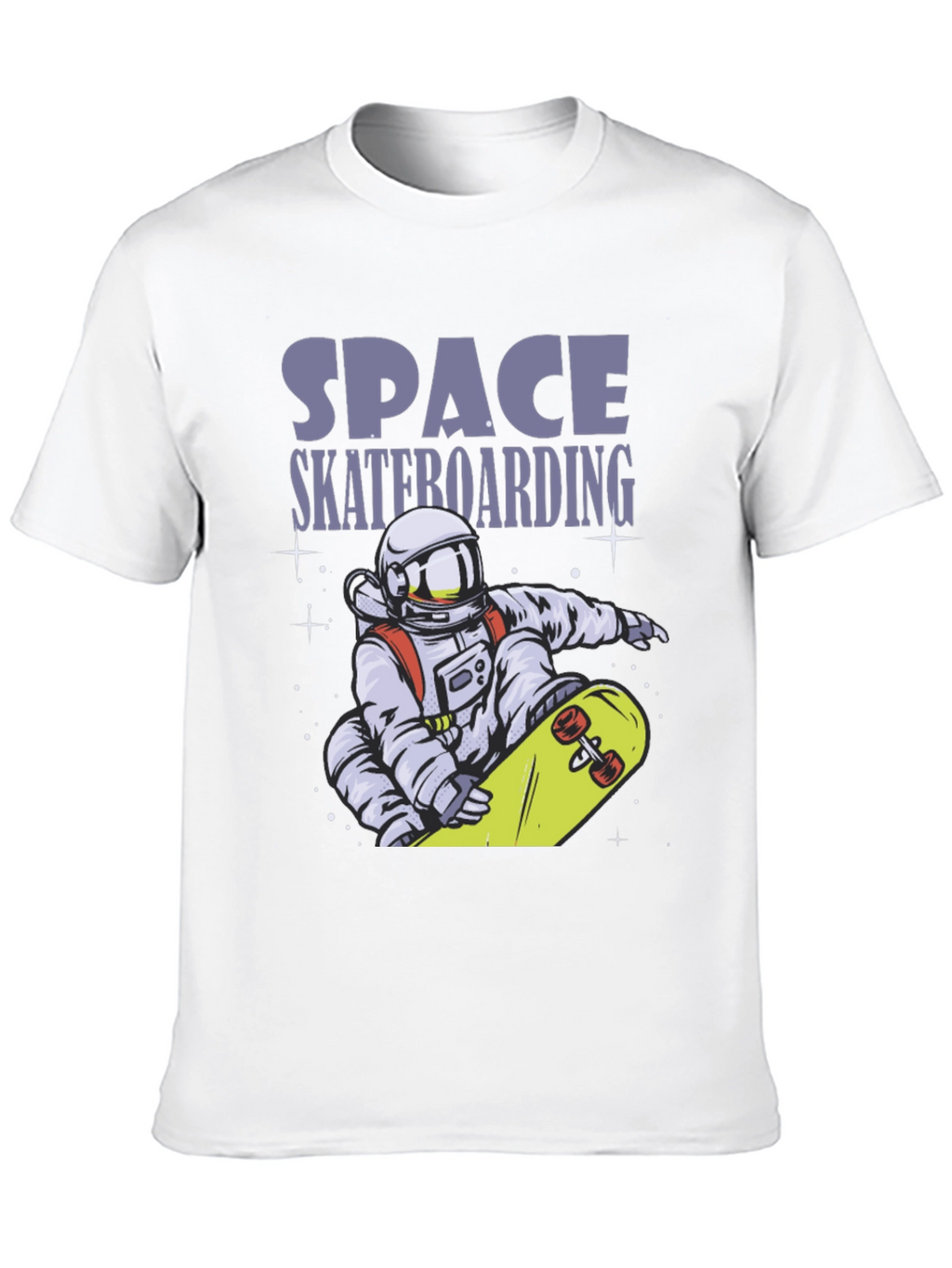 Space Skateboarding T-Shirt - Astronaut Design