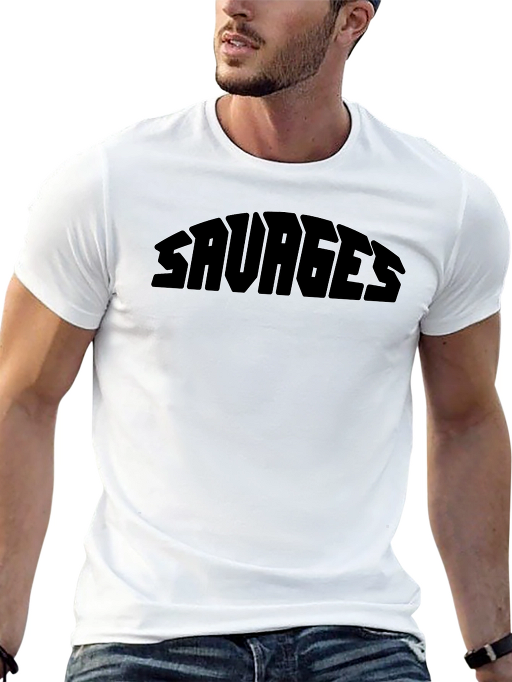 Savages Graphic Print Black T-Shirt