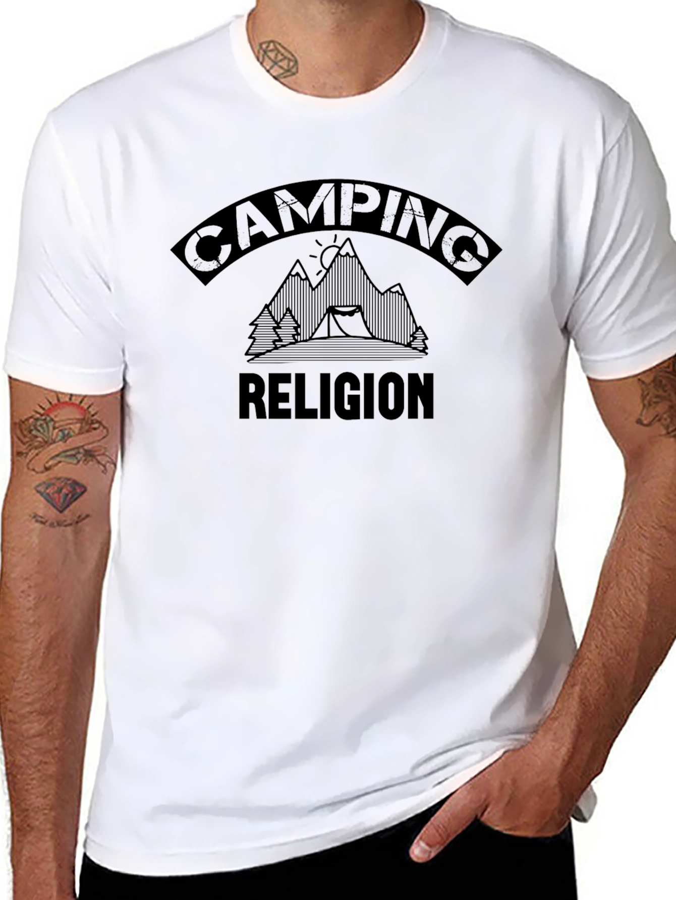 Camping Religion T-Shirt - Nature Lover Tee