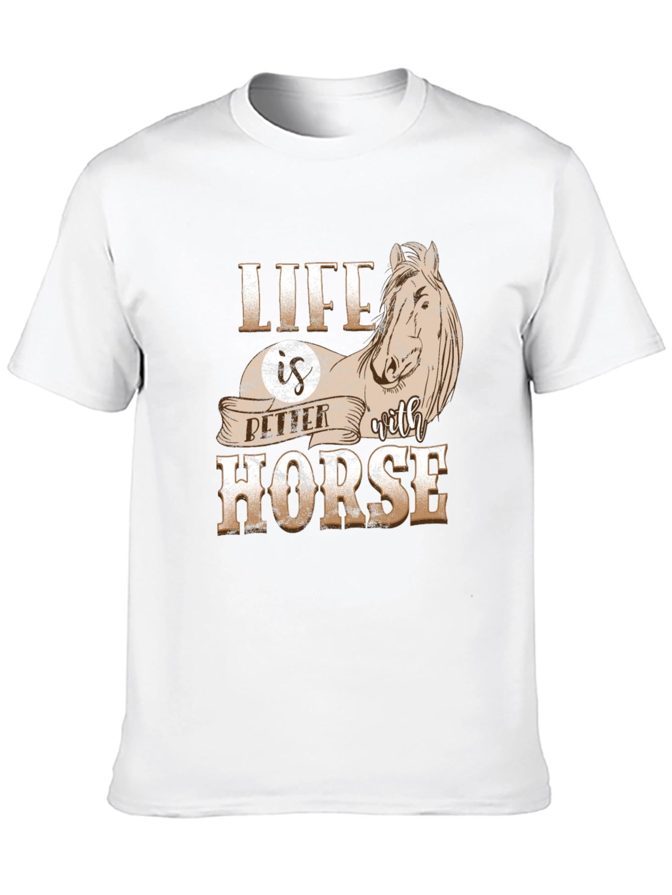 Life is Better with Horse Graphic T-Shirt