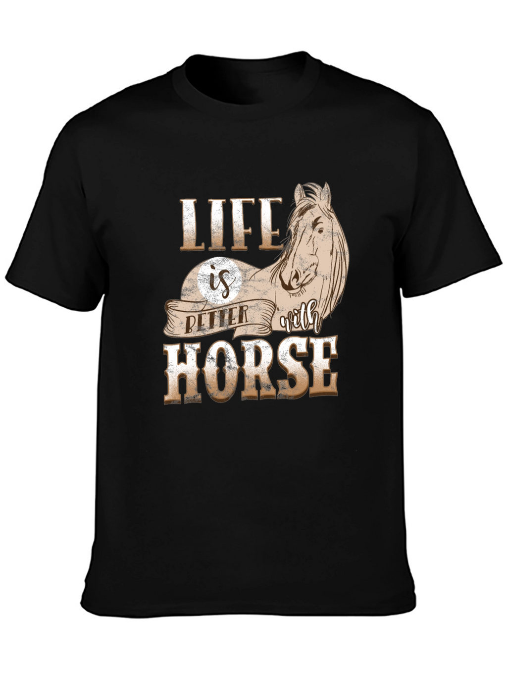 Life is Better with Horse Graphic T-Shirt
