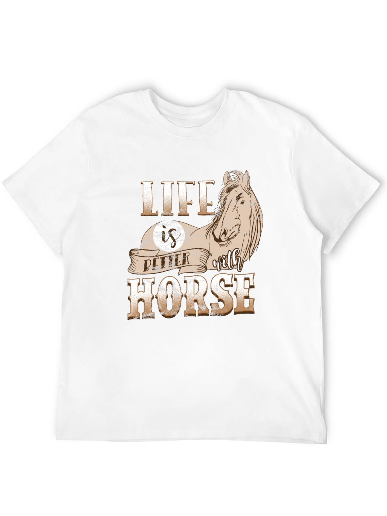 Life is Better with Horse Graphic T-Shirt