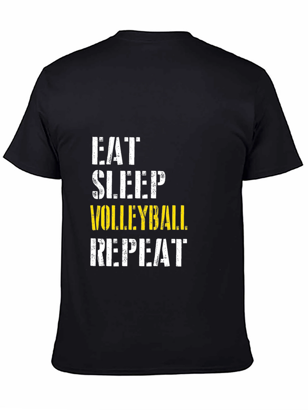 Eat Sleep Volleyball Repeat Black T-Shirt