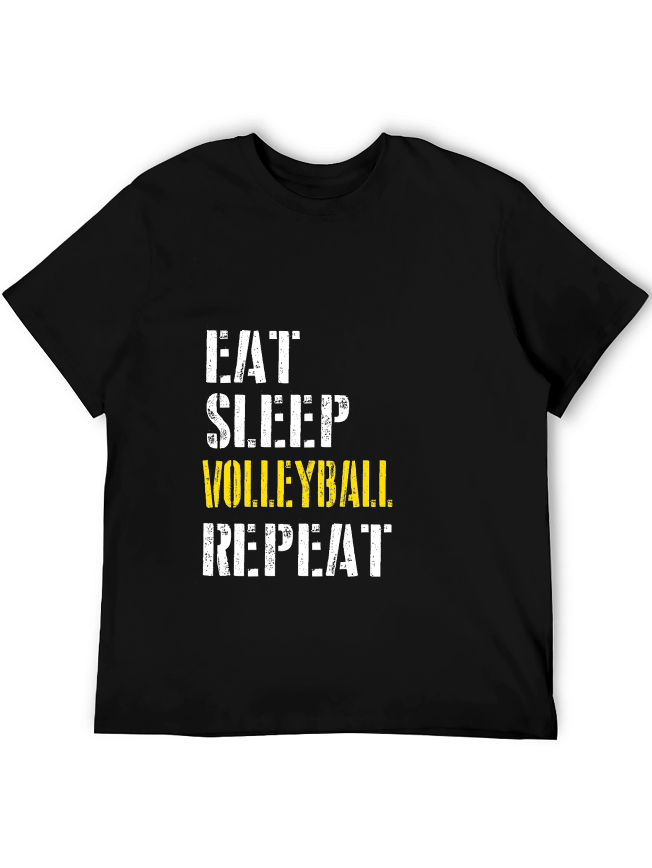 Eat Sleep Volleyball Repeat Black T-Shirt