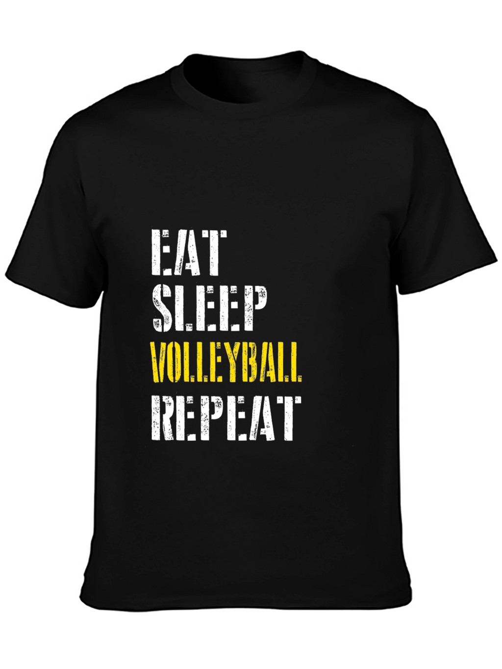Eat Sleep Volleyball Repeat Black T-Shirt