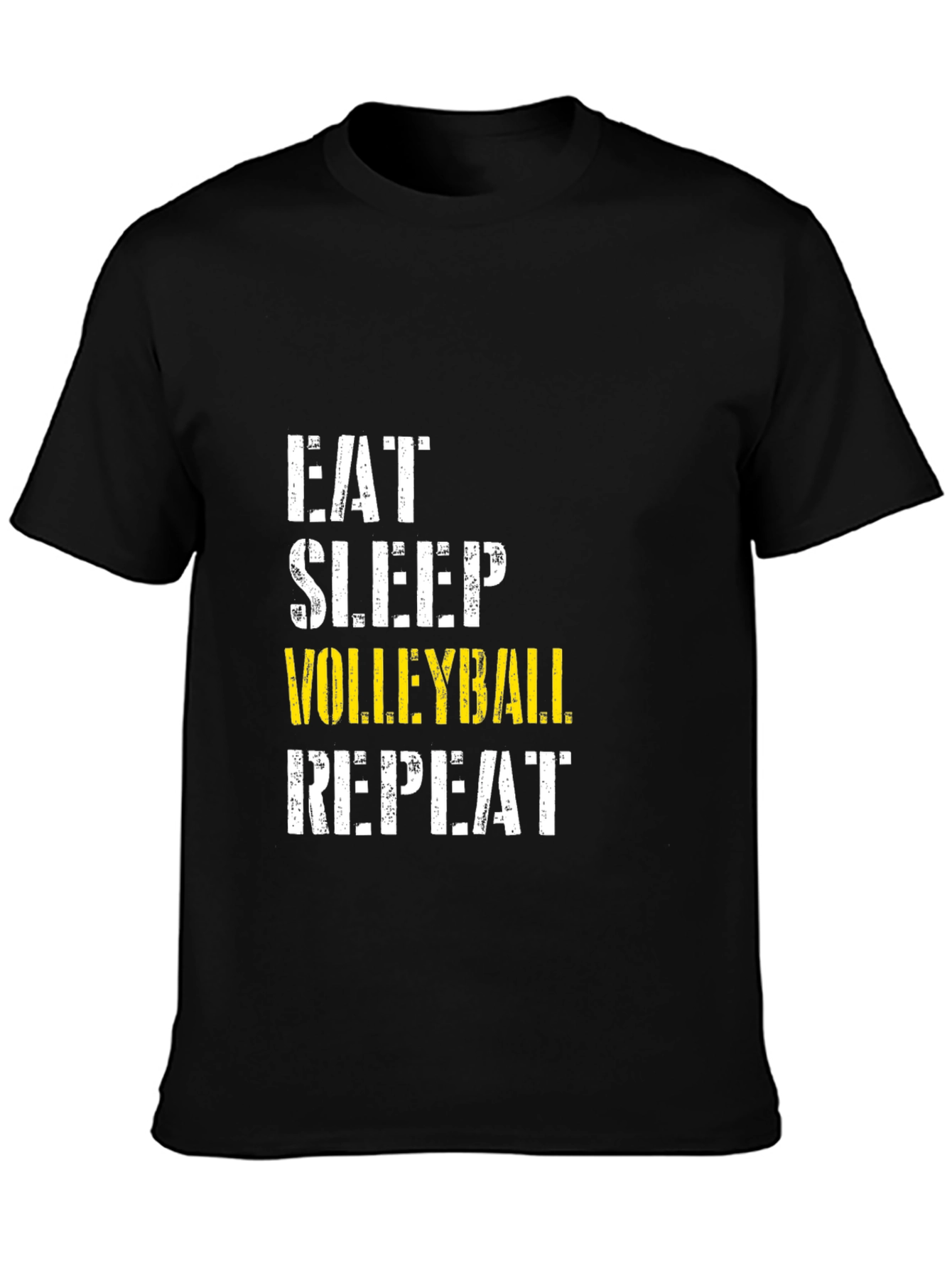 Eat Sleep Volleyball Repeat Black T-Shirt