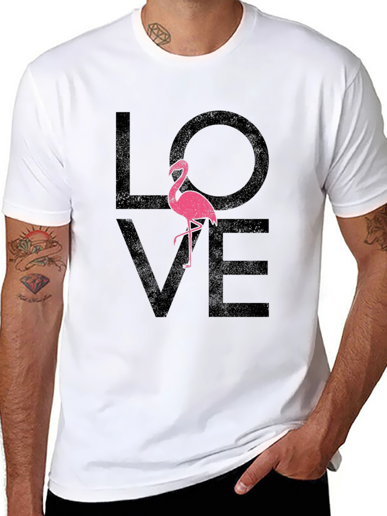 Flamingo Love T-Shirt - Stylish Graphic Tee
