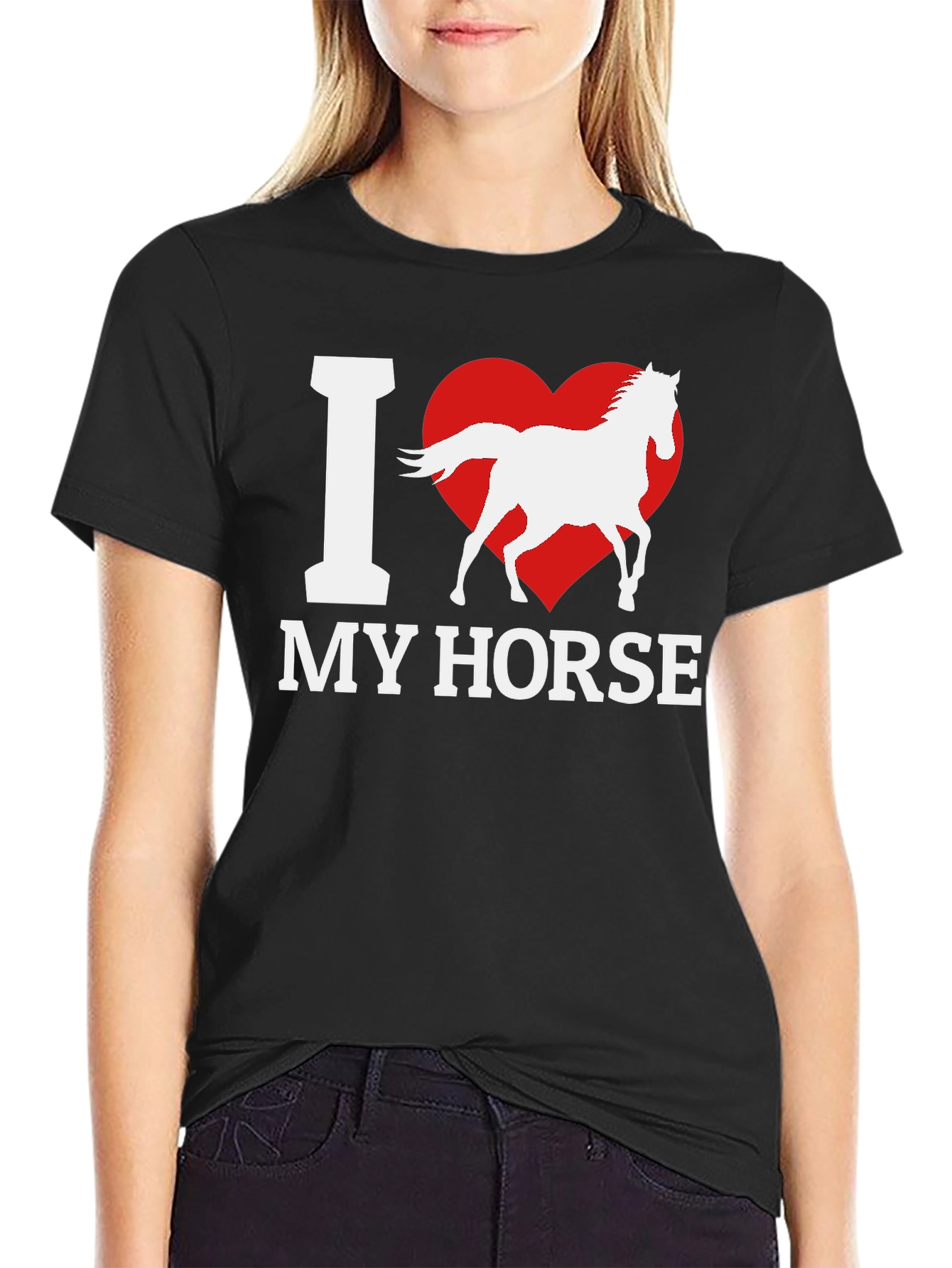 I Heart My Horse T-Shirt - Stylish Equestrian Tee