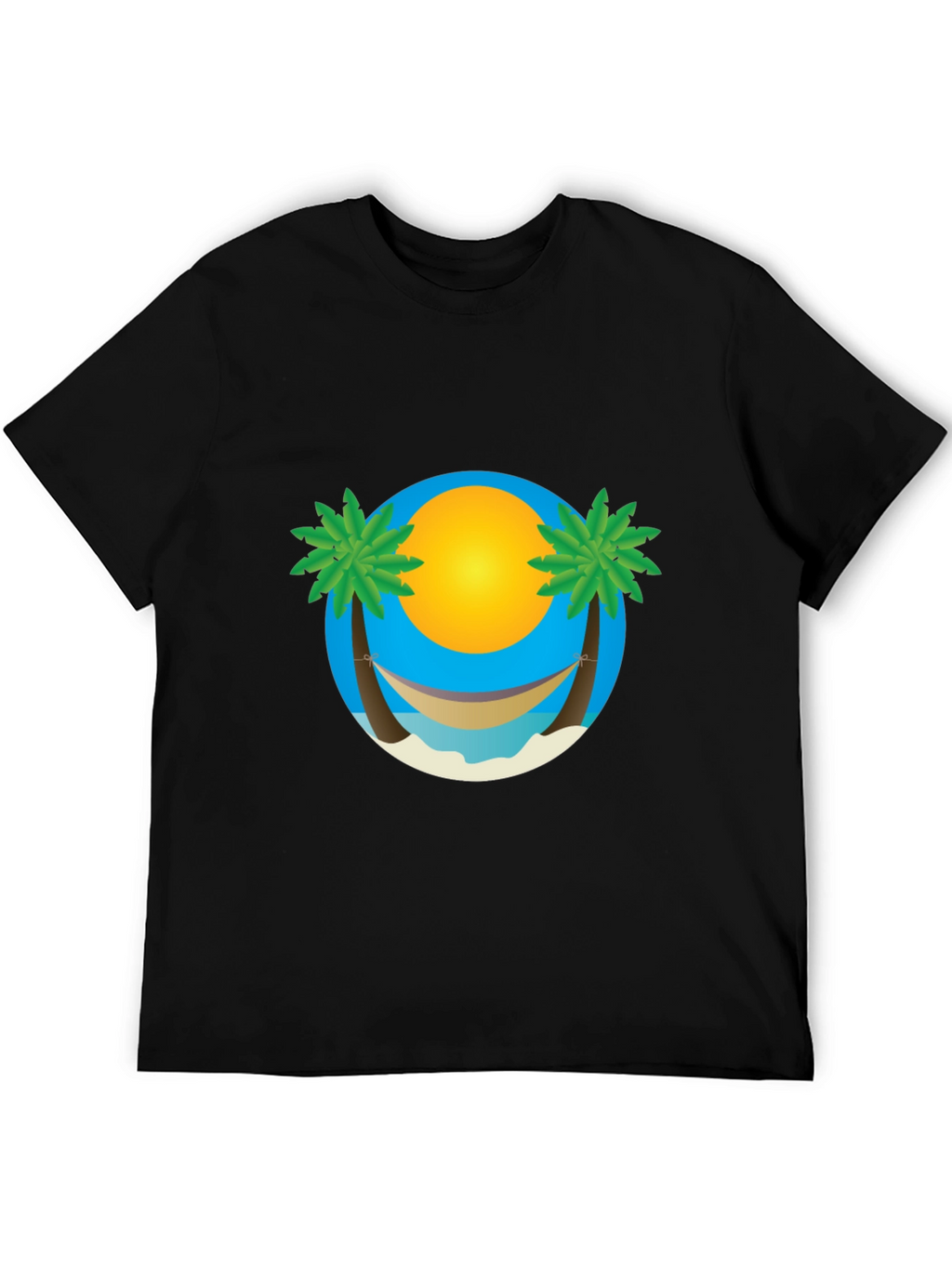 Island Hammock Graphic T-Shirt - Black