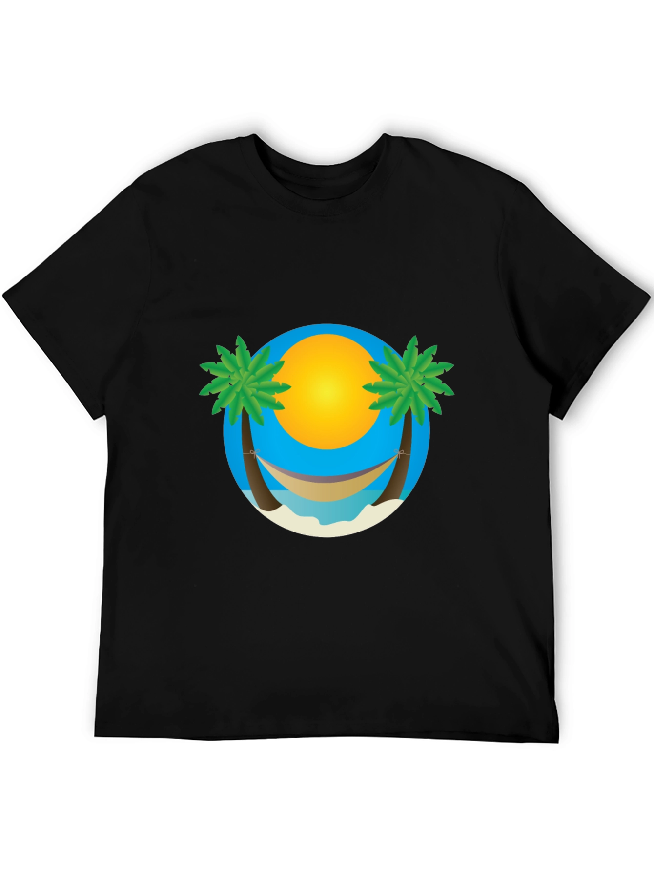 Island Hammock Graphic T-Shirt - Black