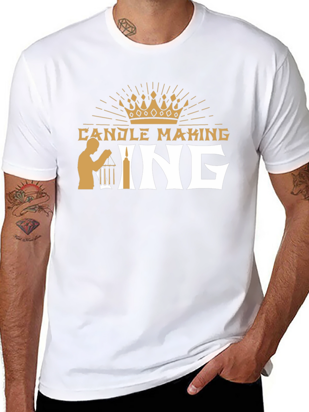 Candle Making King T-Shirt - Black