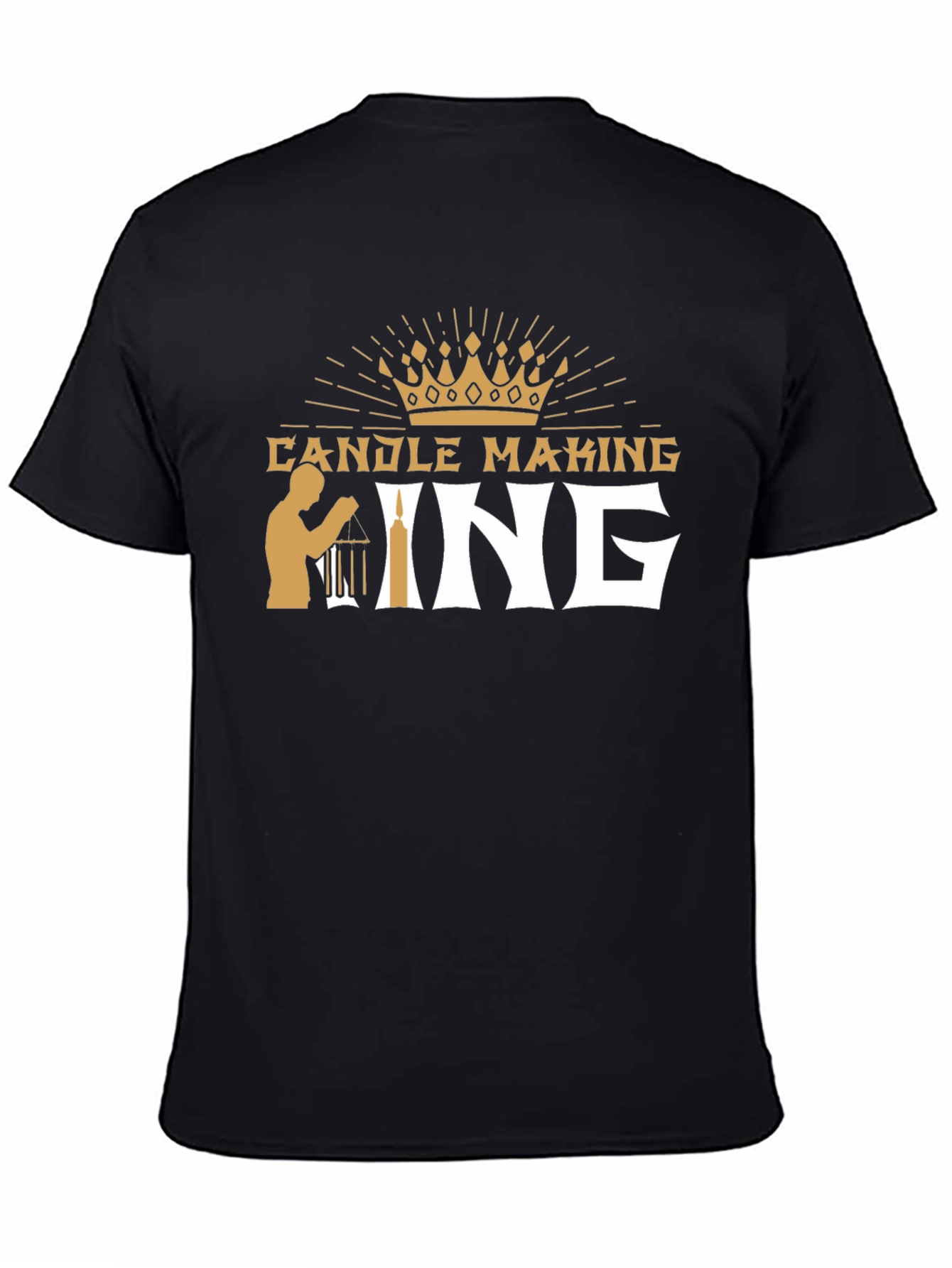 Candle Making King T-Shirt - Black