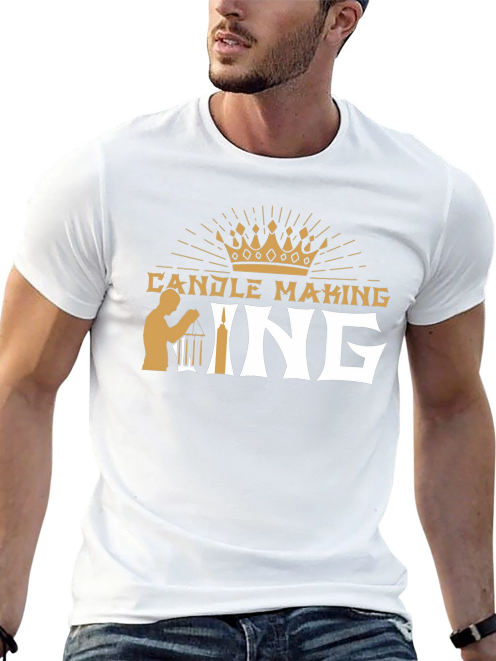 Candle Making King T-Shirt - Black