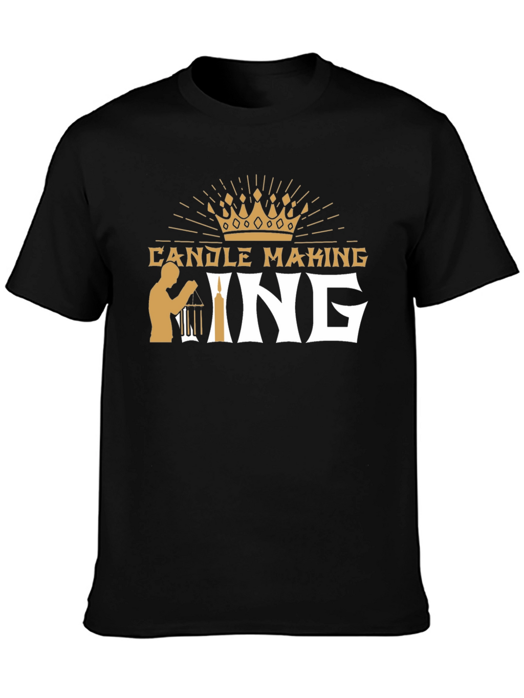 Candle Making King T-Shirt - Black