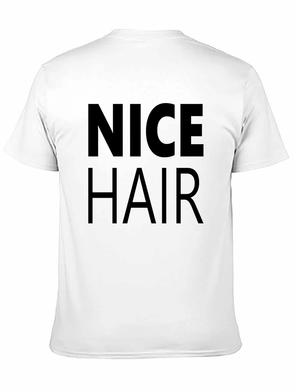 Nice Hair Graphic Tee - Black Cotton Shirt