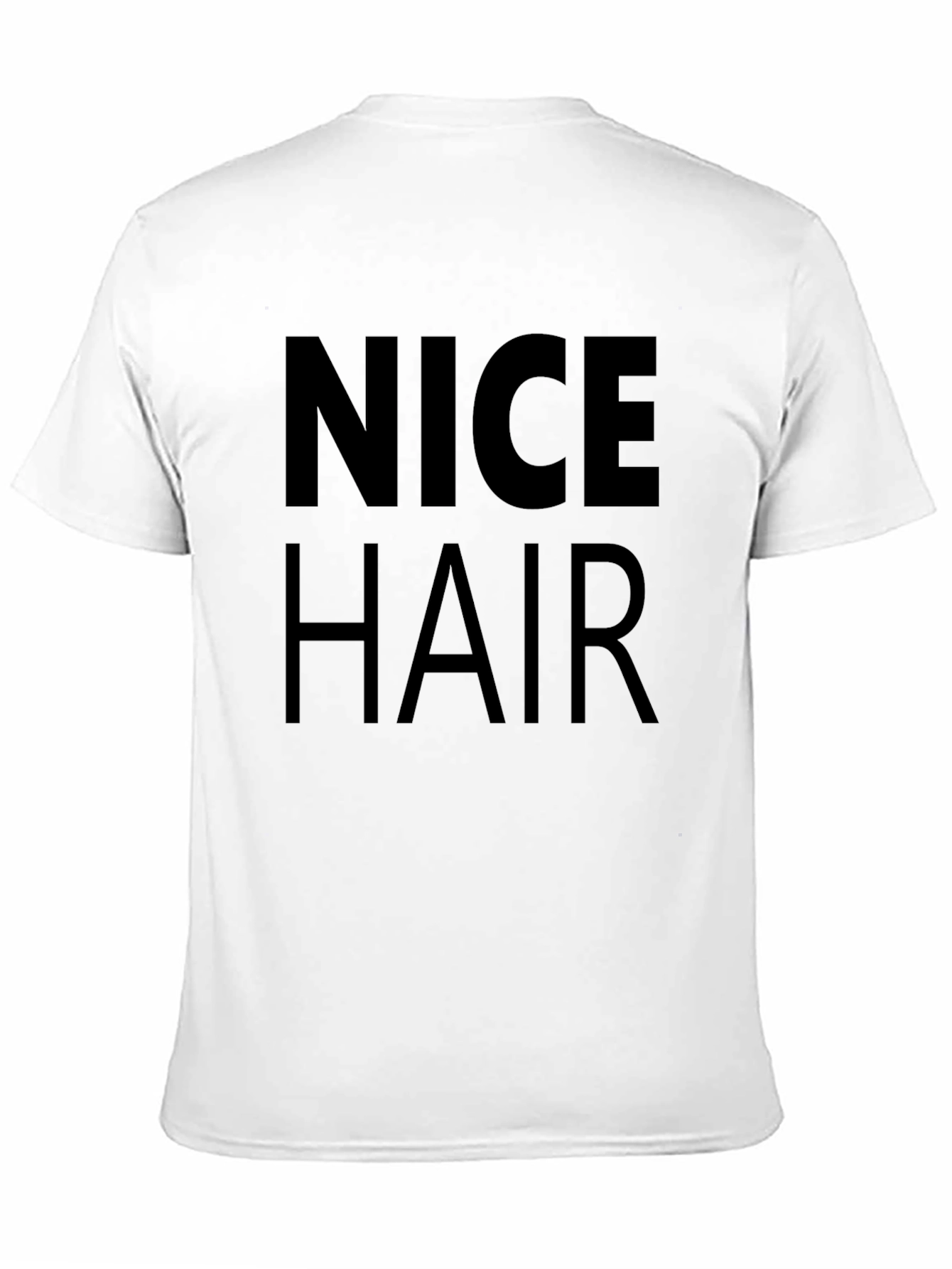 Nice Hair Graphic Tee - Black Cotton Shirt